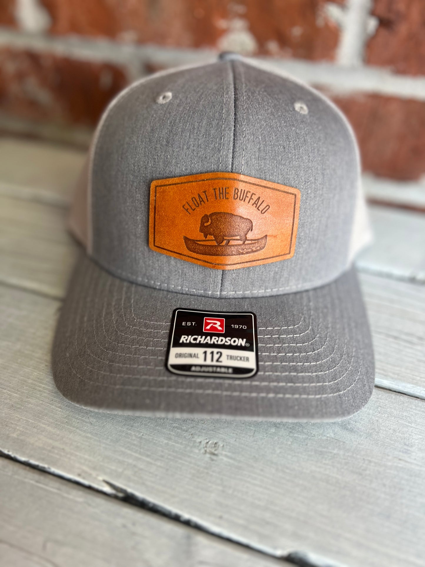 Trucker Hat with Buffalo River Leather Patch