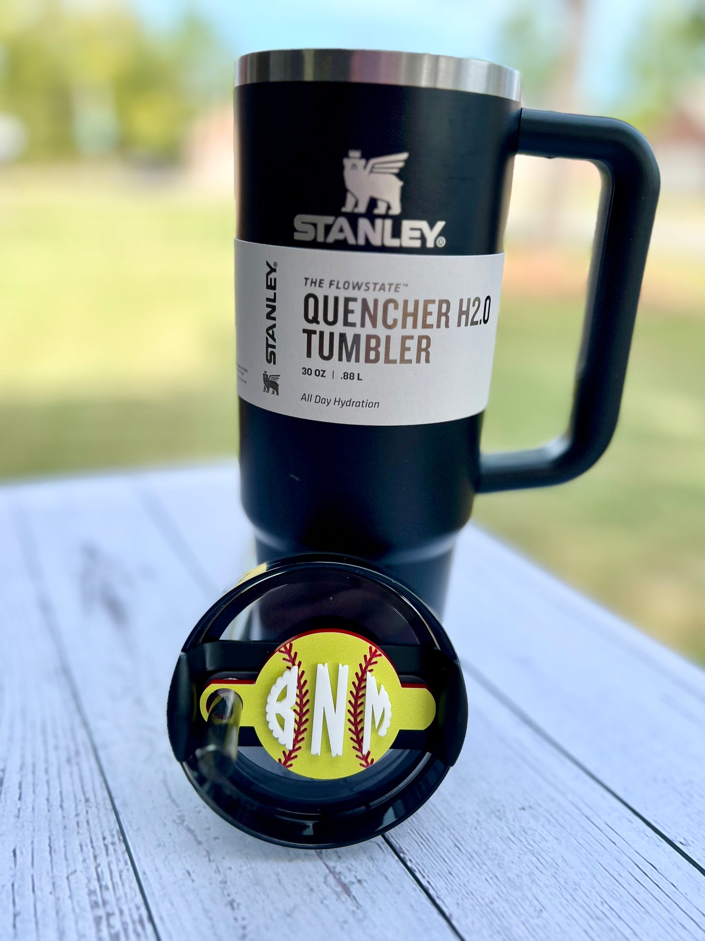 Softball Tumbler Tag Topper - Stanley FlowState Quencher