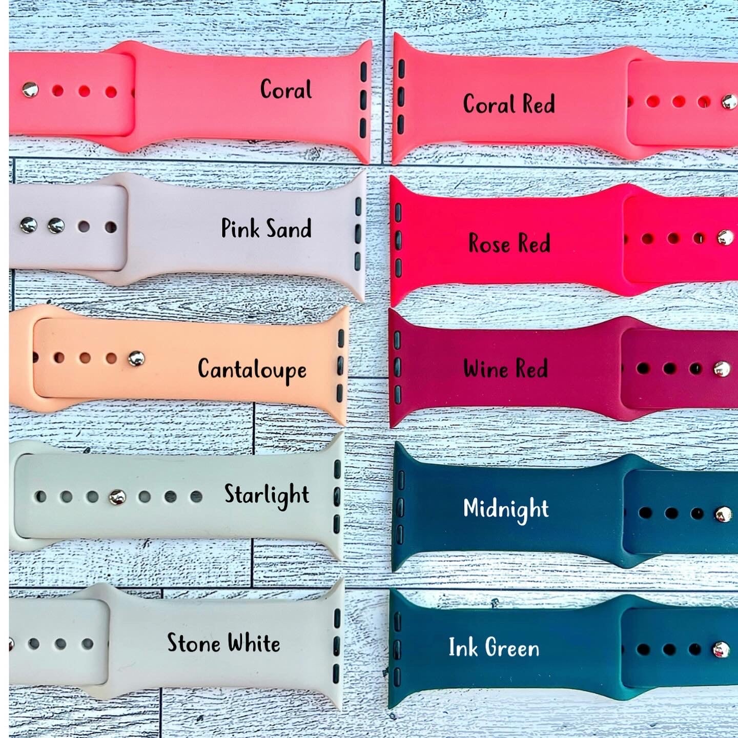 Cactus Laser Engraved Inspirational Silicone Watch Band | Watch Band Design | Compatible Apple Watch Series 7/6/5/4/3/2/1