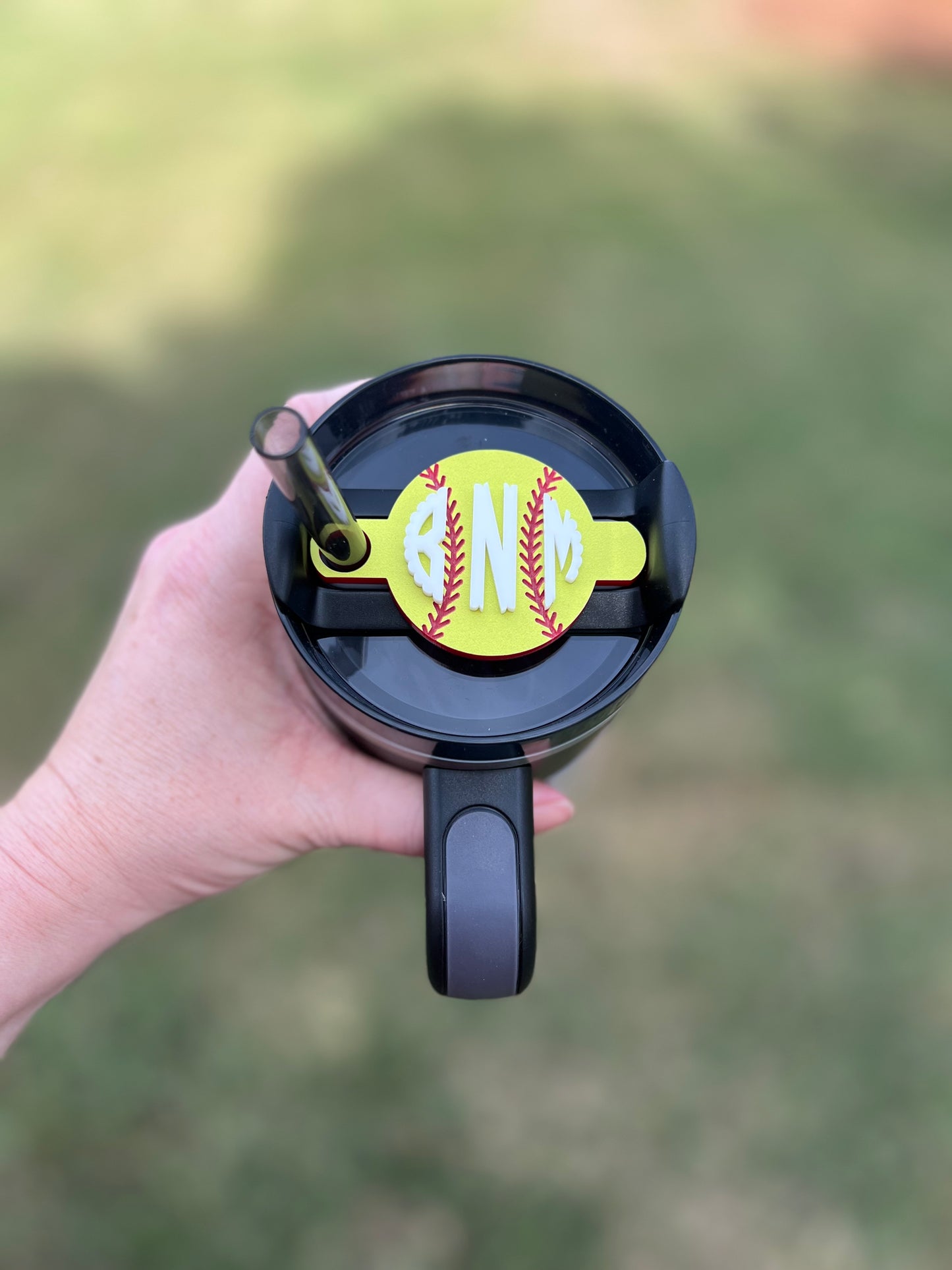 Softball Tumbler Tag Topper - Stanley FlowState Quencher
